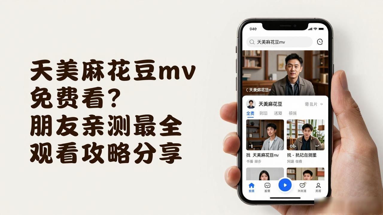 天美麻花豆mv免费看？朋友亲测最全观看攻略分享